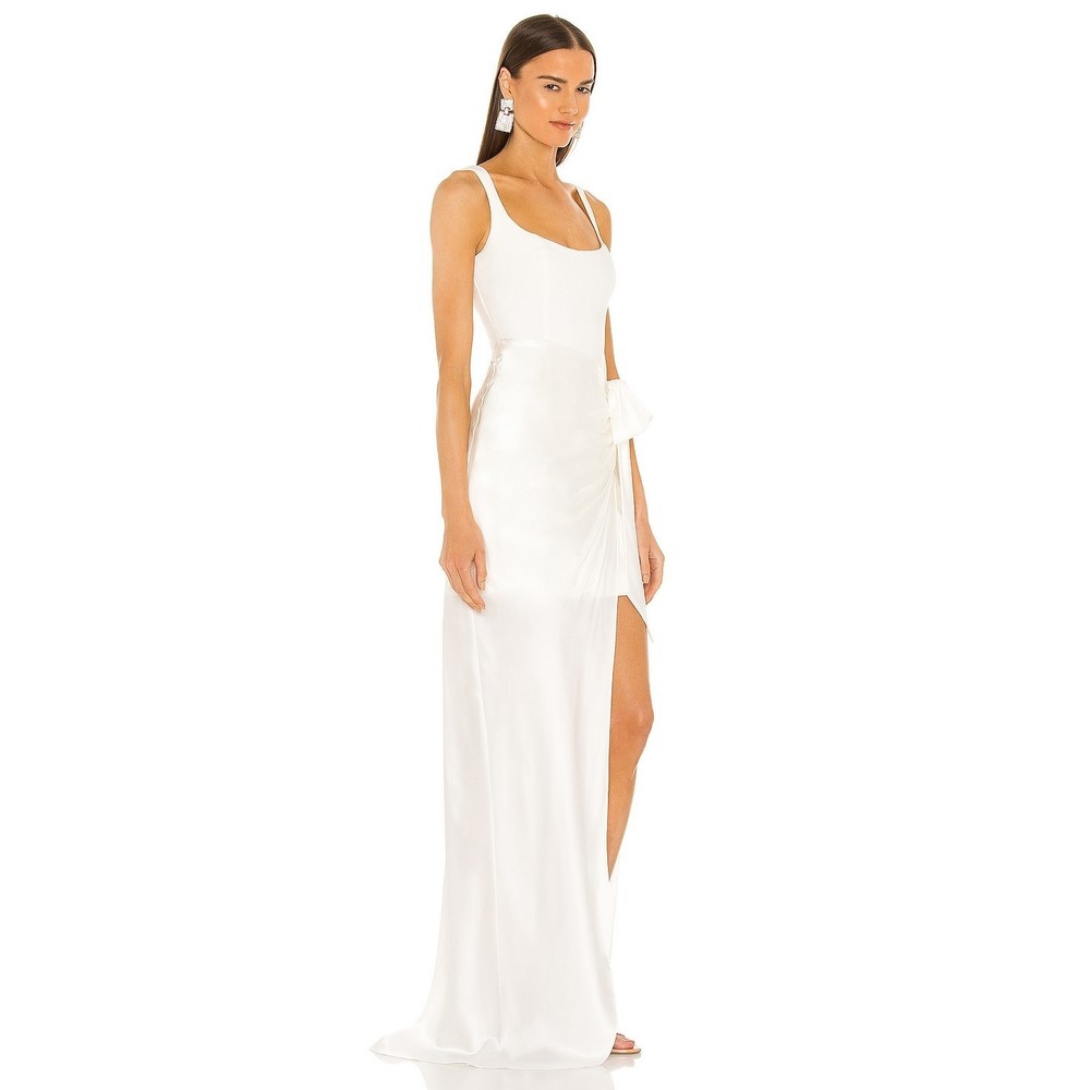 Cinq a Sept Marian Gown in White Size 6 wedding dress split hem bridal ivory